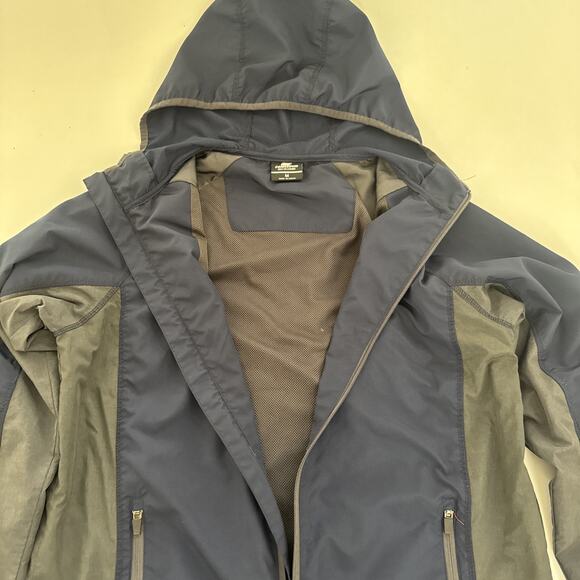 Vtg Colosseum Georgetown Hoyas Hooded Windbreaker Jacket Full Zip 90s Medium Y2K - Picture 5 of 9